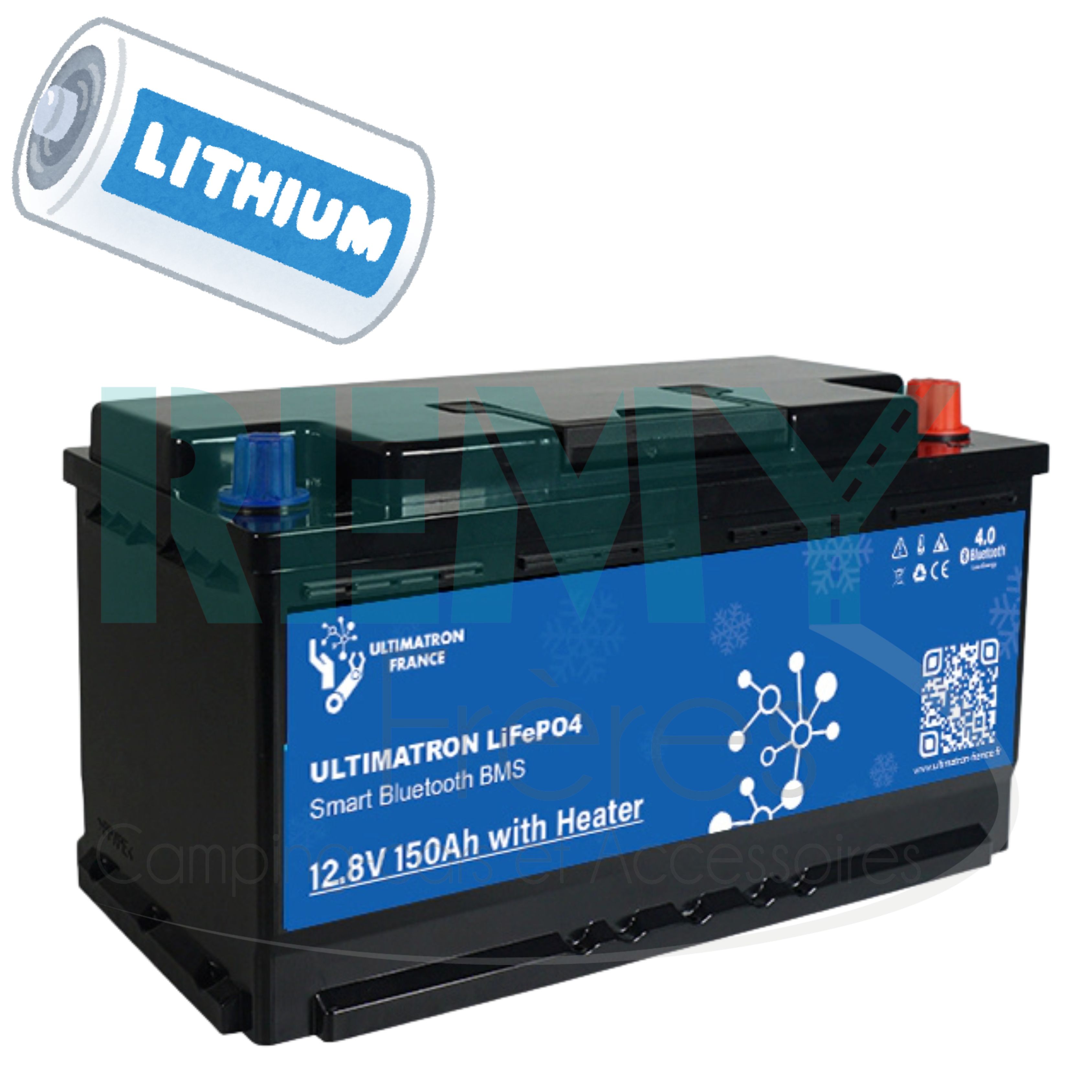 BATTERIE LITHIUM 150 AH HEATER